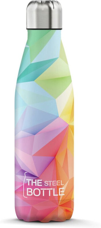 The Steel Bottle Art Series Fahrrad, Tägliche Nutzung, Fitness, Wandern, Sport 500 ml Edelstahl Mehrfarbig