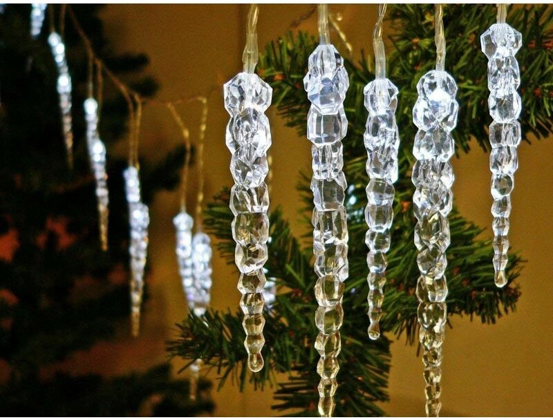 F-h-s International - led Eiszapfen-Lichterkette 20 LEDs