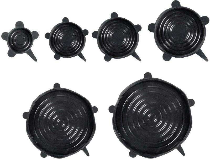 Silikon-Deckel LOUI, 6er-Set, wiederverwendbar, WENKO