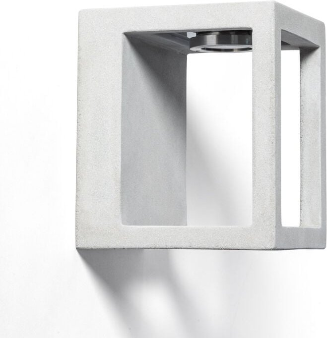 LED-Wandleuchte Außen Dimmbar 6W Zement Varex Steingrau