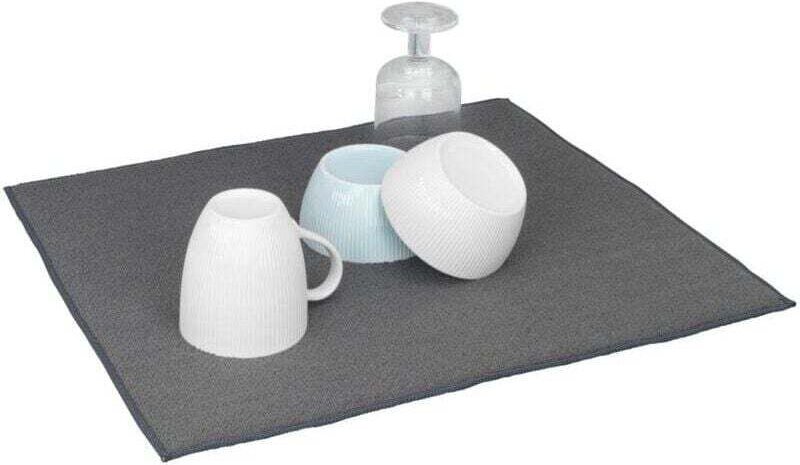 Antikalk-Mikrofaser-Abtropfmatte für Spülbecken, Geschirrabtropfmatte, verhindert Kalkablagerungen, modernes Küchenacces...