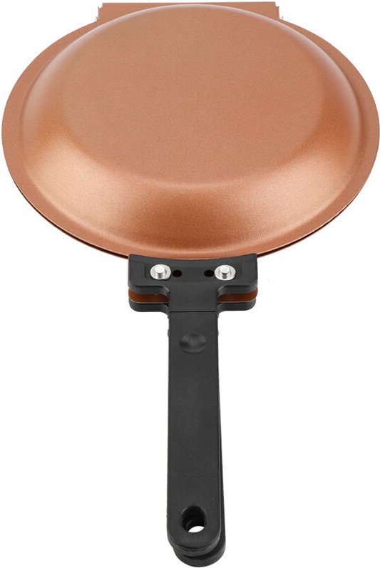 Kleine, doppelseitige, antihaftbeschichtete Omelettpfanne zum Kochen, geeignet für alle Herdarten, einschließlich Indukt...