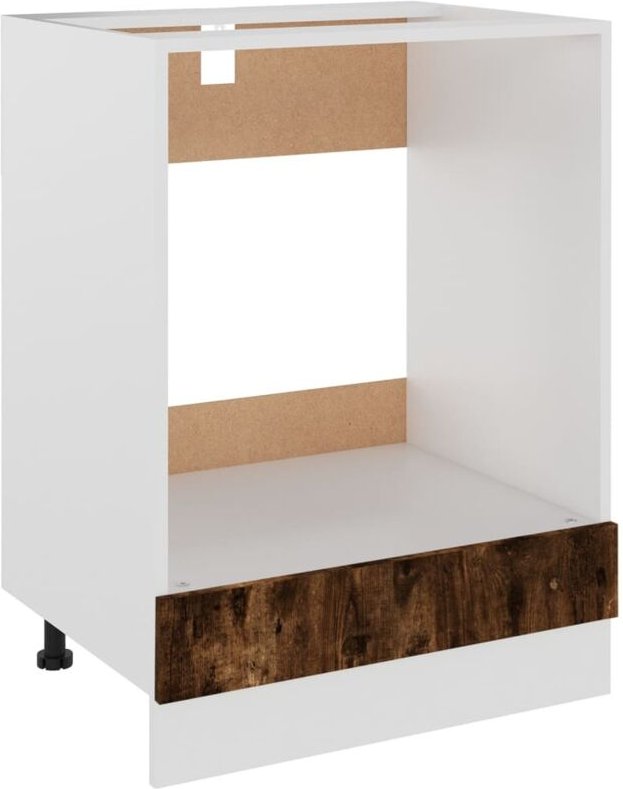 Herdumbauschrank Räuchereiche 60x46x81,5 cm Holzwerkstoff - Vidaxl