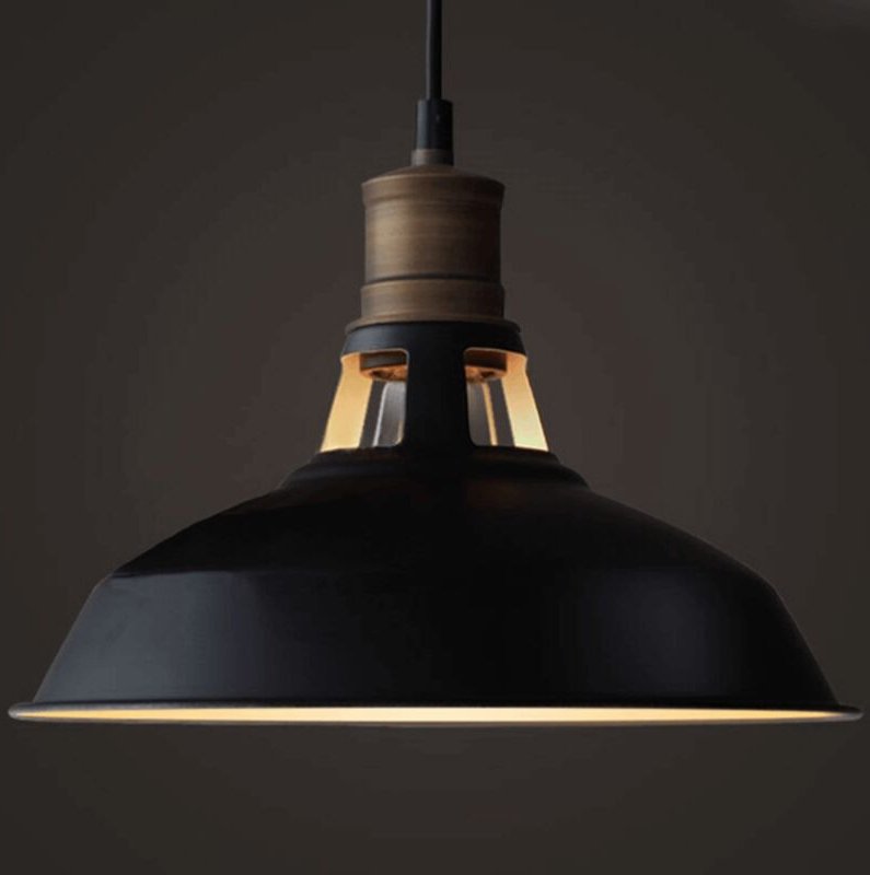 Vintage industriell schwarz Hängeleuchte - Aster