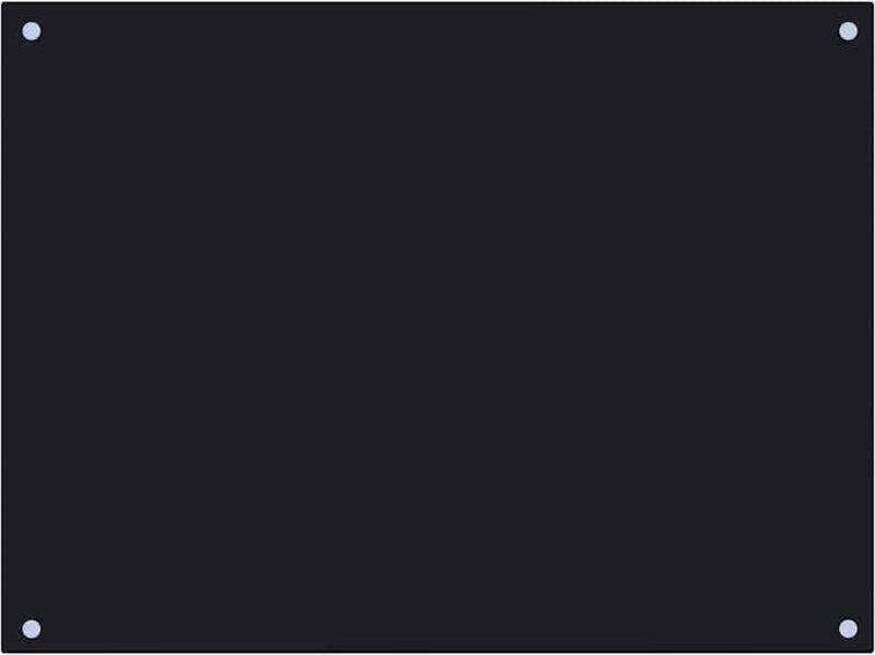 Küchenrückwand Schwarz 80x60 cm Hartglas Vidaxl