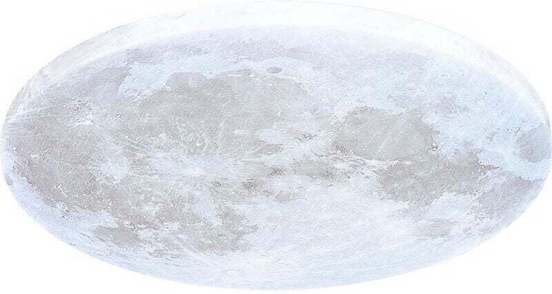 Aiperq - Lámpara de techo led Moon con mando a distancia, ø 38 cm, regulable 3000-6500 k, función nocturna, aplique para...