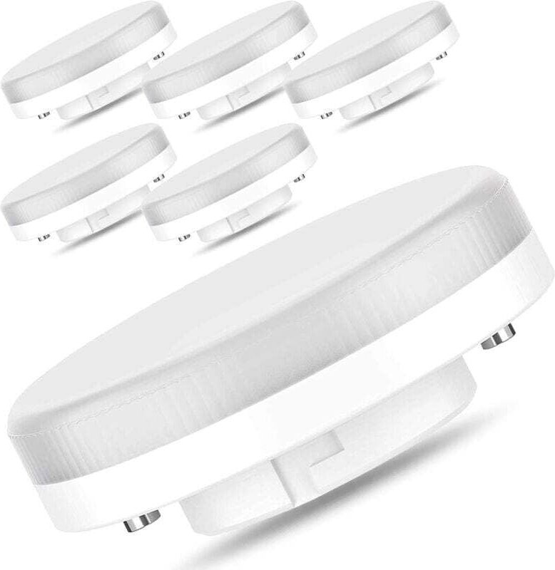 GX53-7W/550LM LED-Lampe, 50W Glühlampe/18W CFL-Ersatz, 3000K Warmweiß, nicht dimmbar, 175-250V, 4er-Pack [Energieklasse ...