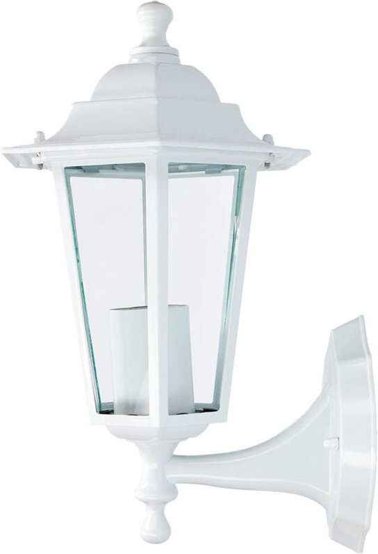 EDM - Aluminiumlaterne, Wand, weiß, 34x17x11cm, Mod. Zürich 73402