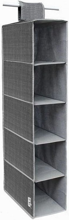 Trade Shop Traesio - Trade Shop - organizer hängeschrank schuhe taschen 5 regale 15X30X70CM 69704 -