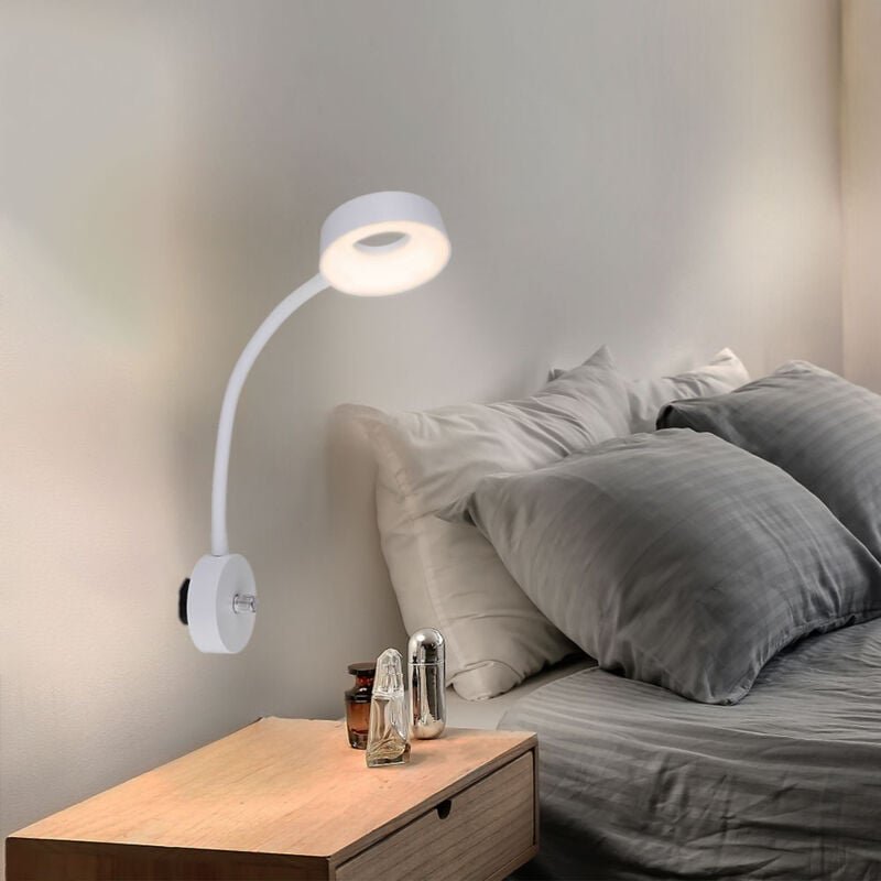 Thumbnail - Led Wand Leuchte Lampe Spot Beweglich Dimmer Direct Plug In Schlaf Zimmer Büro