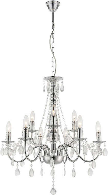 Hängeleuchte - William - chrome - metall - ø 63cm - E14 - - Globo