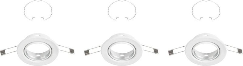 LED Einbauleuchte Einbauspot 3er Set GU10 schwenkbar IP23 Ø8,6cm Weiß Briloner