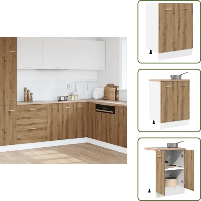 Unterschrank Artisan-Eiche 60x46x81,5 cm Holzwerkstoff - Unterschrank - Unterschränke - Küchenschrank - Lagerschrank