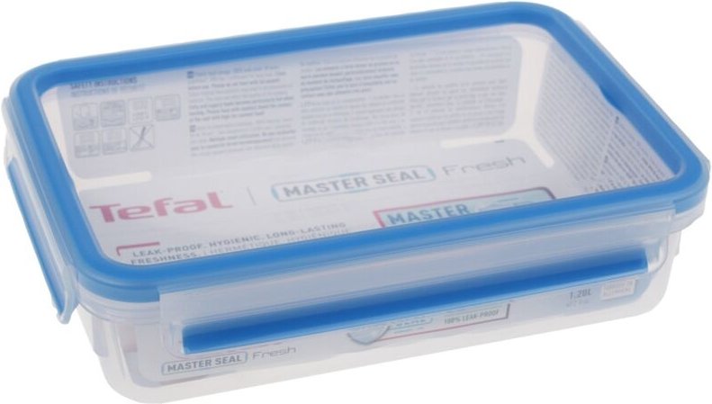 Tefal Masterseal Behälter 1,2 l – Blau, Kunststoff, für Mikrowelle