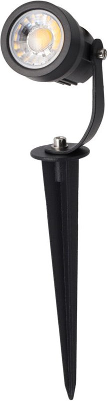 LED-Gartenstrahler mit Erdspieß 5W 60º IP65 3000K Schwarzes Finish