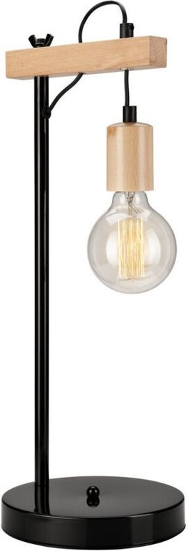 Lamkur Leon Industrial Tischlampe Natur, 1x E27