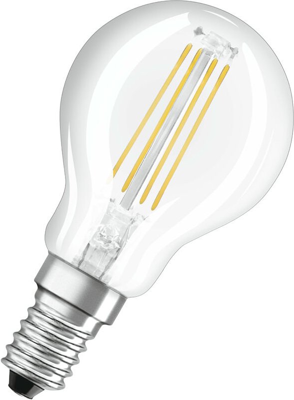 Osram - LED-Lampe, Sockel: E14, Warm White, 2700 k, 4 w, Ersatz für 40-W-Glühbirne, klar, led base classic p