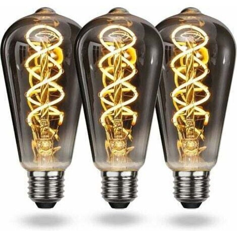 LaBlanc - E27 Vintage Warmweiße LED-Glühbirne, dimmbare Vintage E27 Spiralglühbirne 4W Soft Light, Vintage Edison E27 Gl...