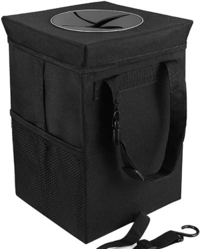 Auto-Mülleimer mit Deckel, wasserdicht, auslaufsicher, faltbare Aufbewahrungstasche für Reisen