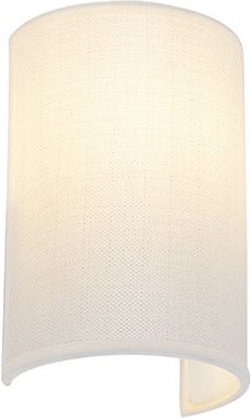 Thumbnail - Moderne Wandleuchte weiß - Simple Drum Jute