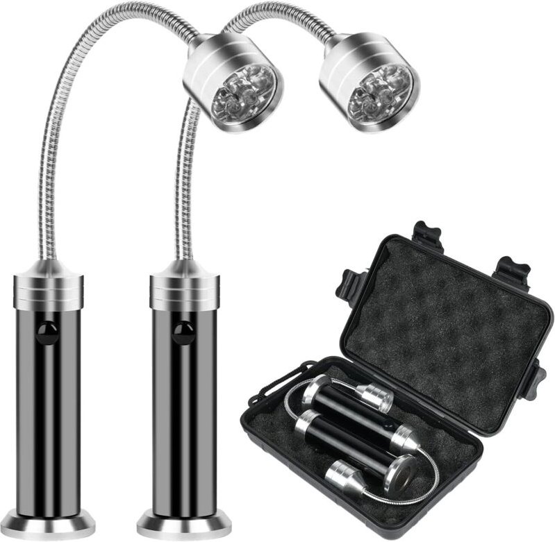 Grill Licht, 2 Stück Magnetische Grilllampe, Outdoor Grill Leuchten, BBQ Zubehör Set (360° Drehwinkel), für Barbecue Pic...