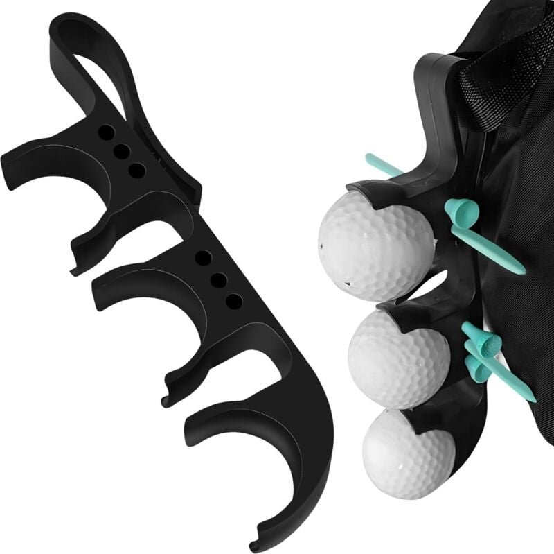 2-in-1 Golfballhalter mit Schnellverschluss und Haken, tragbares und vielseitiges Golfzubehör für Damen und Herren, für ...