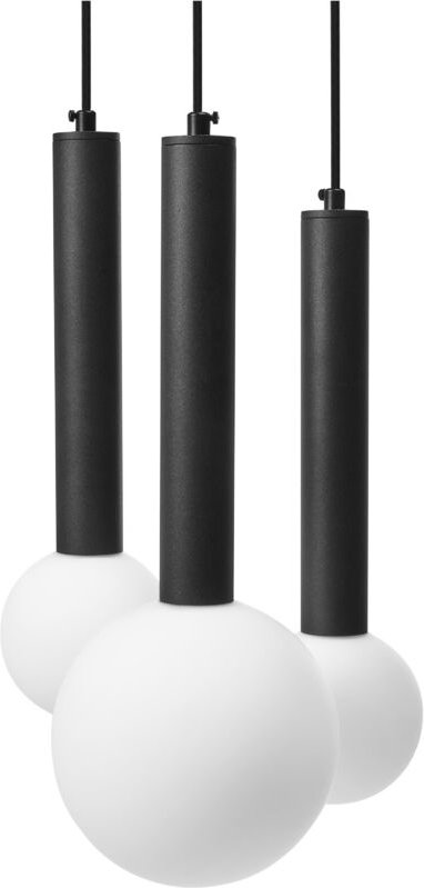 LED Hängeleuchte BOUES Metall Schwarz