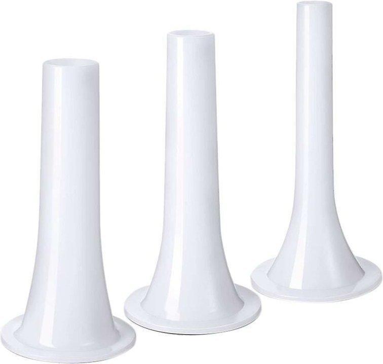 9 Stück Kunststoff-Wurstfüllröhrchen Trichter Wurstfüllwerkzeug für Fleischwolf Lebensmittelgrinde der Größe 5