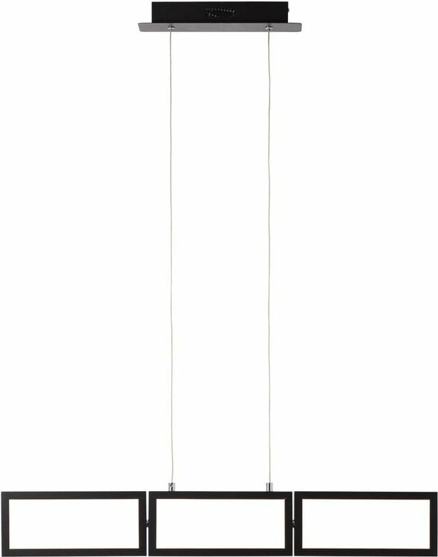 Brilliant - Lampe, Ranut led Pendelleuchte 3flg schwarz, 3x led integriert, 11.3W led integriert, (1067lm, 3000K), In 3 ...
