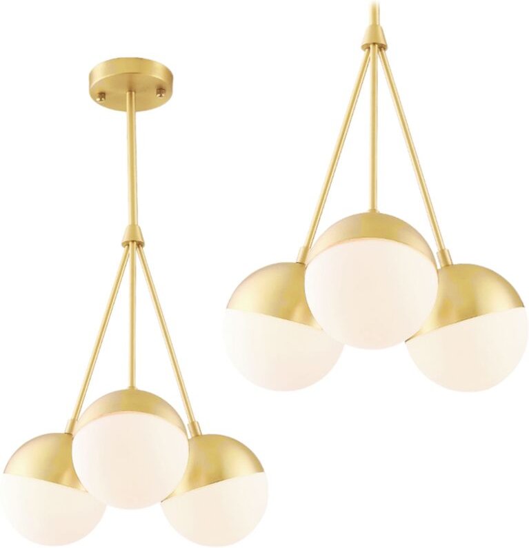 Toolight - hängelampe kugel gold APP688-3CP