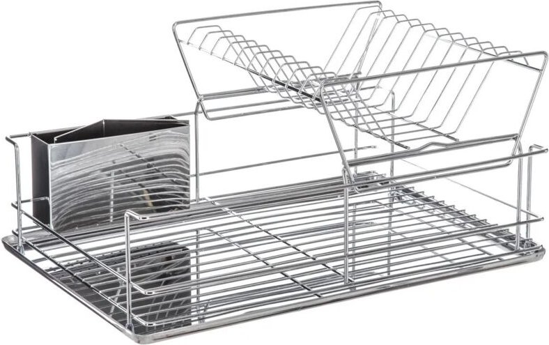 5five Simply Smart - Secret de Gourmet, Ein Zwei-Ebenen-Trockner, Abtropffläche - Edelstahl