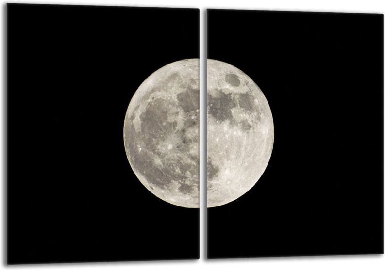 Glasschutzplatte für den Herd 2x40x52 Moon