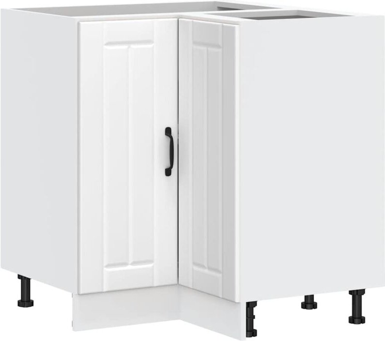 Küchen-Eckunterschrank Lucca Weiß Holzwerkstoff - Vidaxl