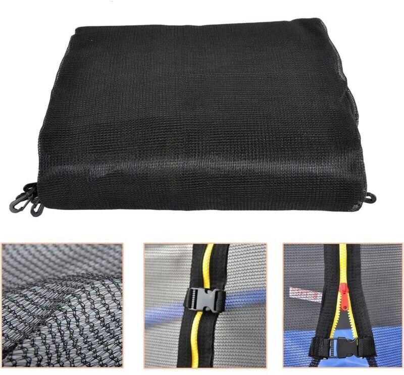 Ersatz-Sicherheitsnetz für Trampolin und Federsicherung. 12 Fuß – 8 Stangen – 3,66 m Durchmesser