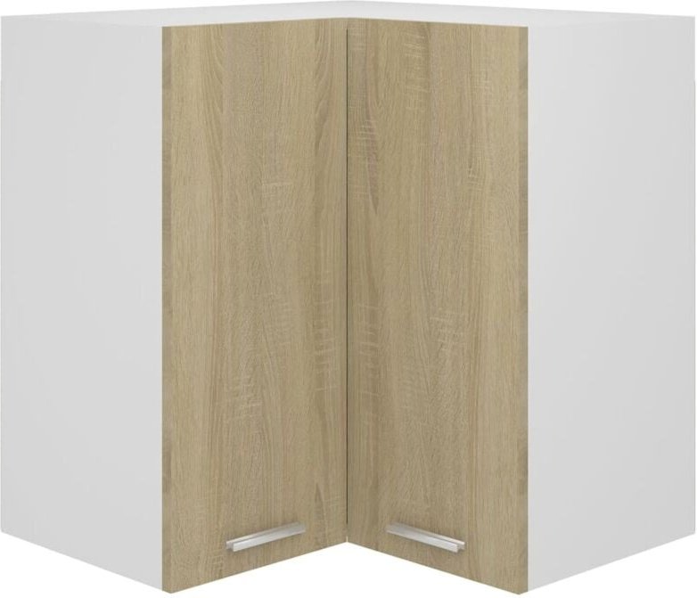 Eckhängeschrank Lyon Sonoma-Eiche 57x57x60 cm Holzwerkstoff Vidaxl