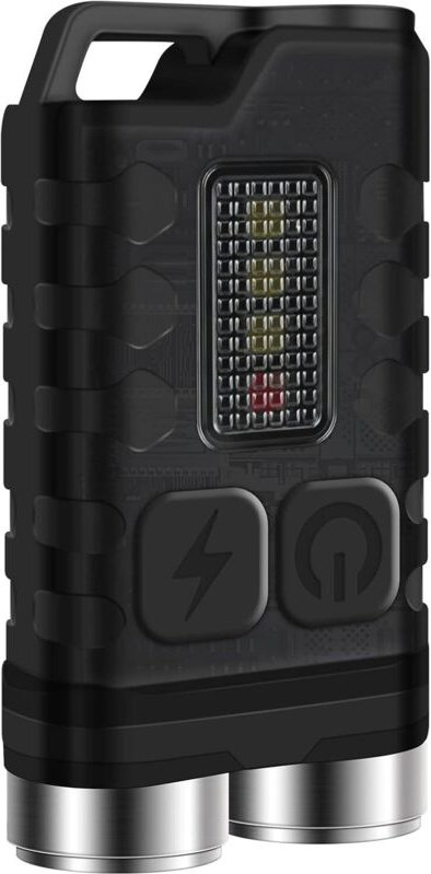 Mini-LED-Taschenlampe, wiederaufladbar, leistungsstark, 900 Lumen, mit rotem, UV- und blauem Licht – magnetisches Schlüs...