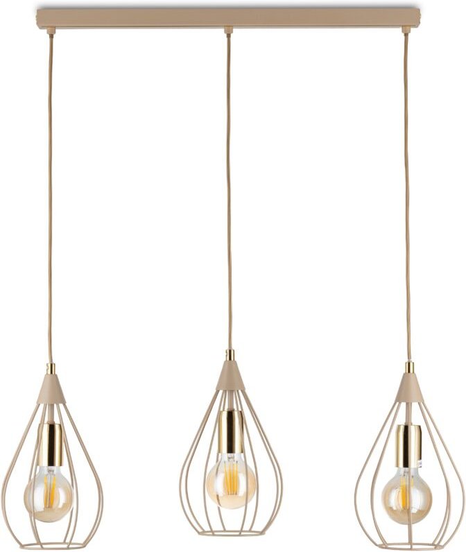 Noa Beige Hängelampe 3xE27 75 cm