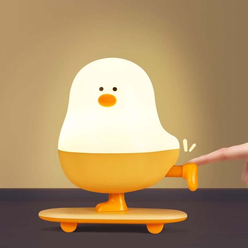 Baby Nachtlicht Huhn Wiederaufladbare Typ-C 30 Minuten Timer Funktion Nachttisch Lampe Geschenk Für Kinder