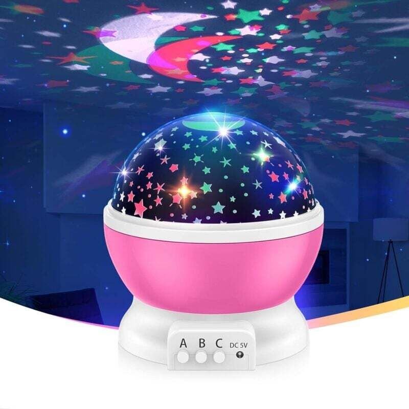 Sternennachtlicht für Kinder – Geschenk & Spielzeug – Schlafzimmer/Wohnzimmer/Party – Rosa – Fei Yu