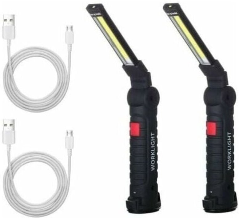 Aimoonsa - x cob Arbeitsleuchte, wiederaufladbare led Arbeitslampe, cob Werkstattlampe, Taschenlampe, Arbeitslicht, led ...