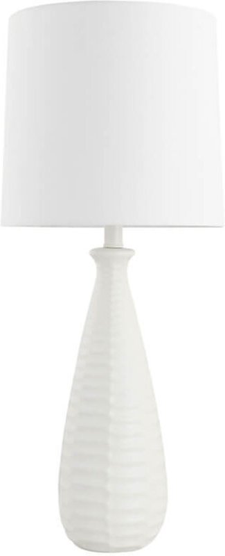 Große Tischlampe mit Stoffschirm melva - Weiß Tischlampe, große Tischlampe, Design Tischlampe - Home Deluxe
