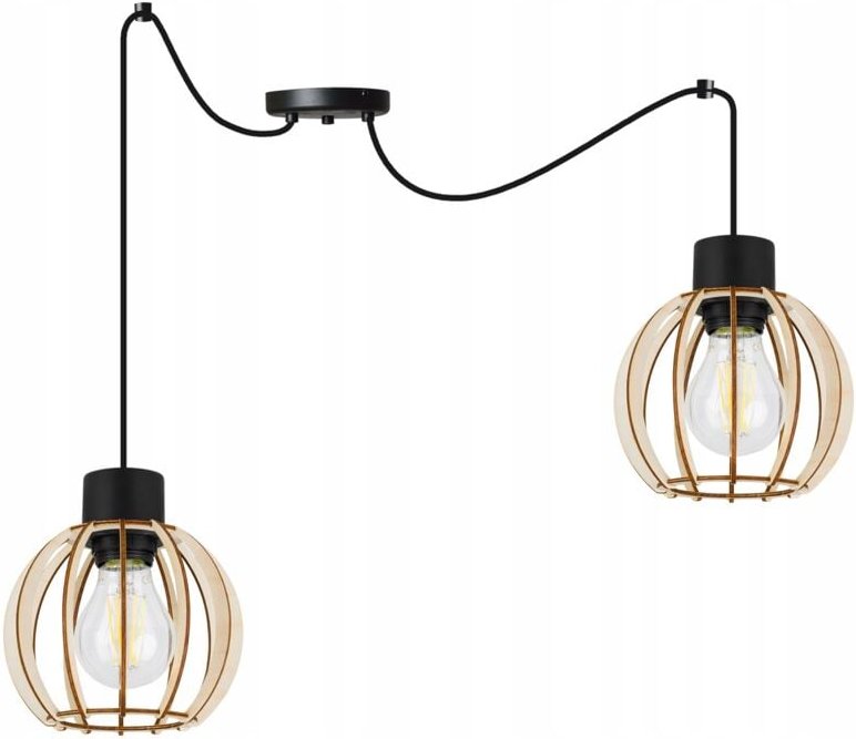 Moderne Led-Deckenhängelampe Aus Holz