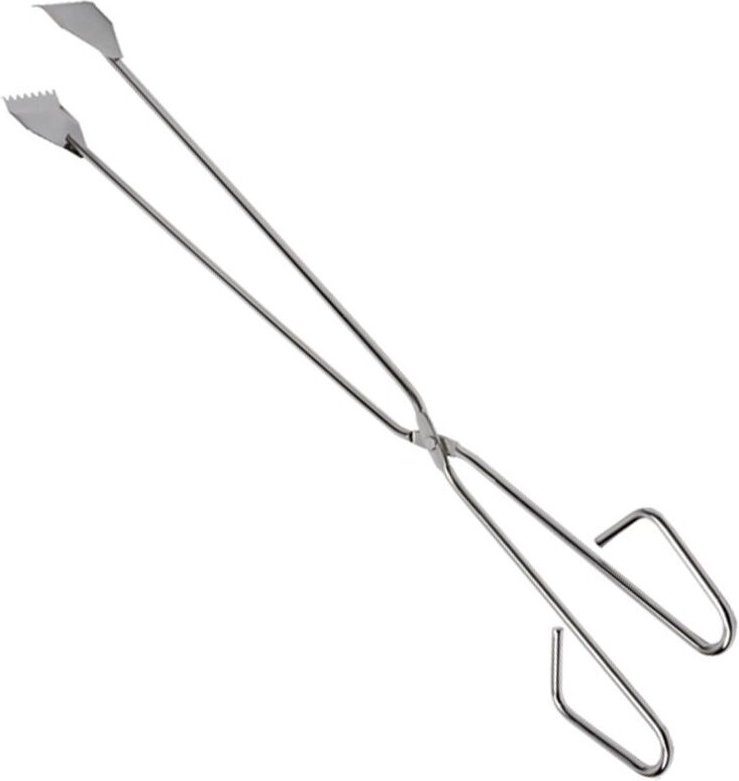 Grillzange aus Edelstahl, 55 cm