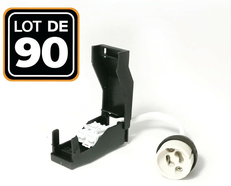 Europalamp - Satz von 90 GU10-Fassungen Keramik Automatisch 230V Klasse 2