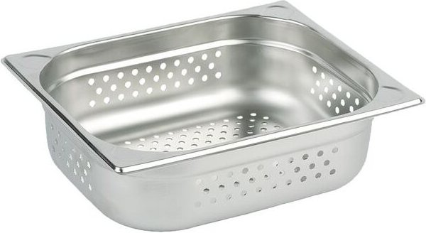 APS GN-Behälter 1/1 Edelstahl, gelocht, Tiefe: 100 mm, Inhalt: 14,00 Liter