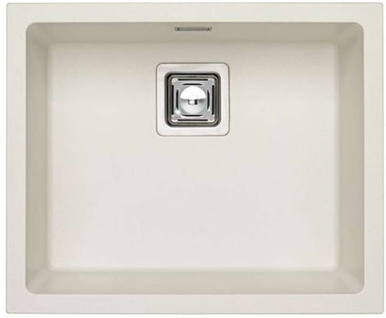 Quadrix granital - Granit-Spüle 56x46 cm, mit Ablaufsystembedienung, arctic 1128394 - Alveus