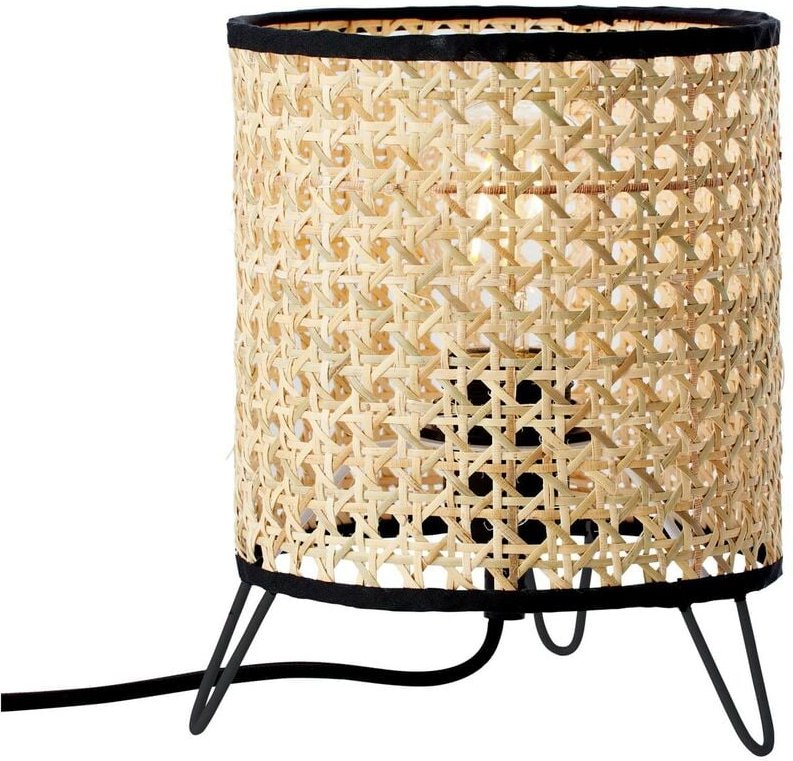Lampe Wiley Tischleuchte rattan 1x A60, E27, 60W, geeignet für Normallampen (nicht enthalten) Mit Schnurzwischenschalter...