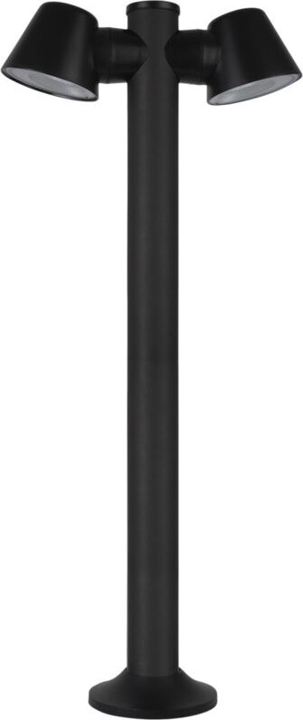 Forlight - Cone - Baliza de Jardín con 2 Focos Orientables GU10 para Exterior con IP54 de Color Negro