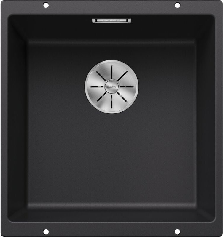 Thumbnail - Subline 400 - Silgranitspüle, 43x46 cm, InFino, Schwarz 525990 - Blanco