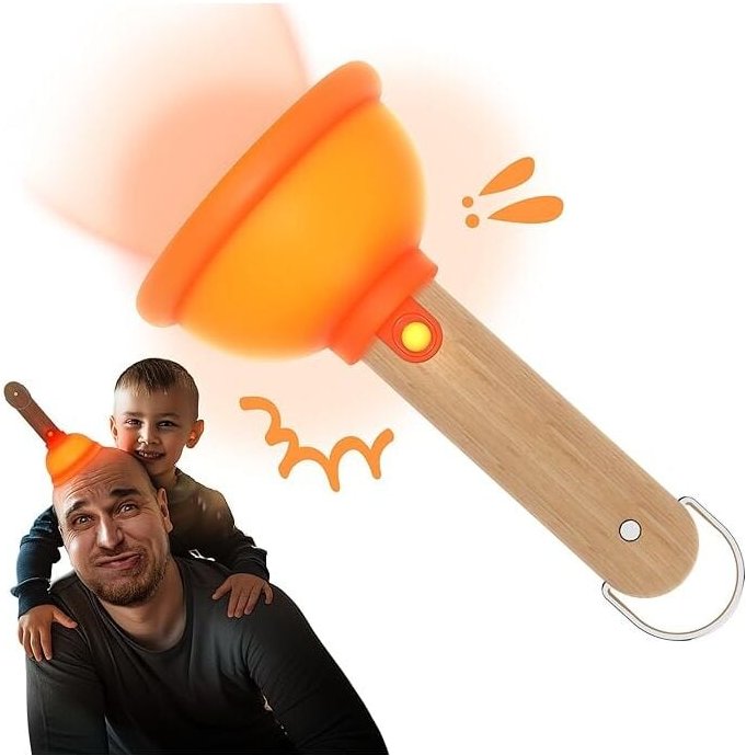 Thumbnail - Nachtlicht Kinder, Pömpelform Nachtlampe, 2 Lichtmodi Stilllicht Dimmbar mit 30 Minuten Timer, Saugglocke Silikon Nachtl...